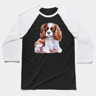 Cavalier King Charles Spaniel Watercolor - Gift For Dog Lovers Baseball T-Shirt